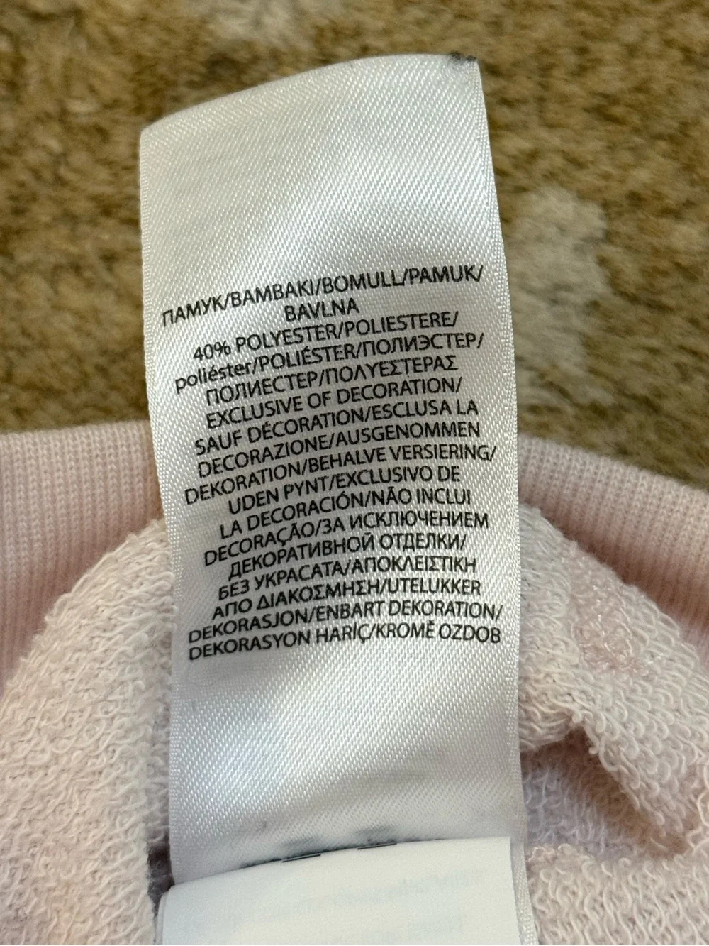 Polo Ralph Lauren baby girls 6M pale pink Embroidered bear full-zip hoodie